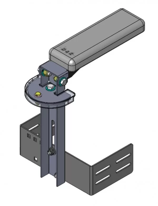 904-0180A Slim Armrest - Adjustable & Rotatable - D and R Electronics